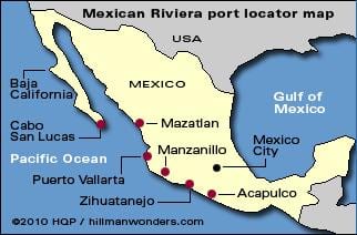 نقشه مکزیکی riviera