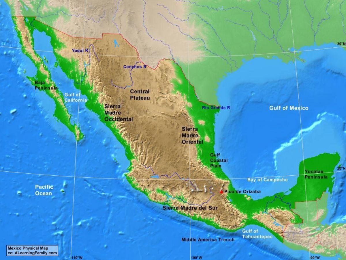 فلات مکزیک نقشه