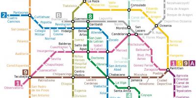 نقشه مترو مکزیک