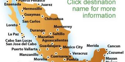 نقشه سواحل مکزیک