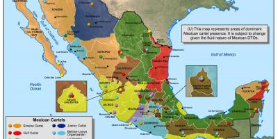 مکزیک کارتل نقشه