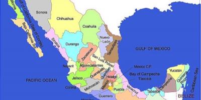 مکزیک نقشه متحده